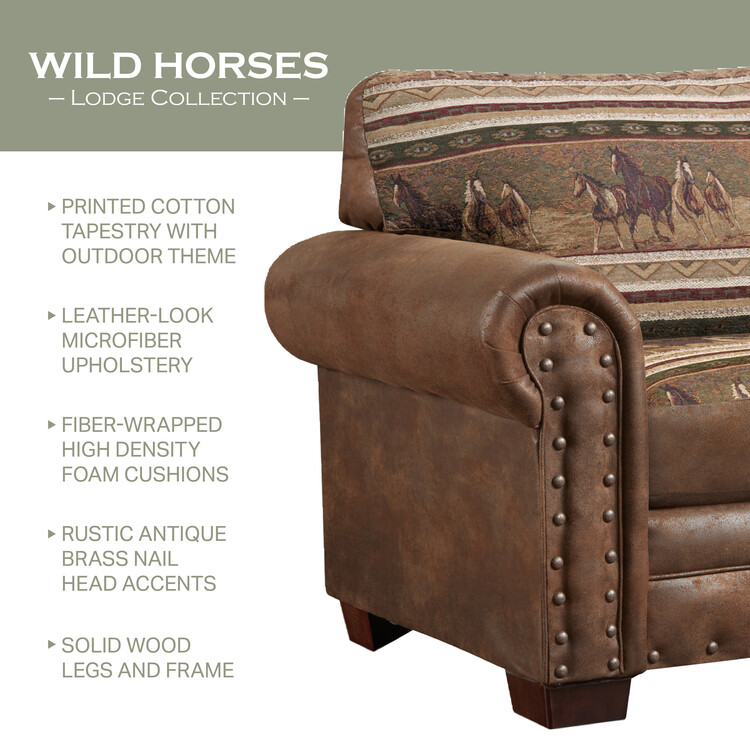 American Furniture Classics Wild Horses Sleeper Sofa - Thumbnail 4