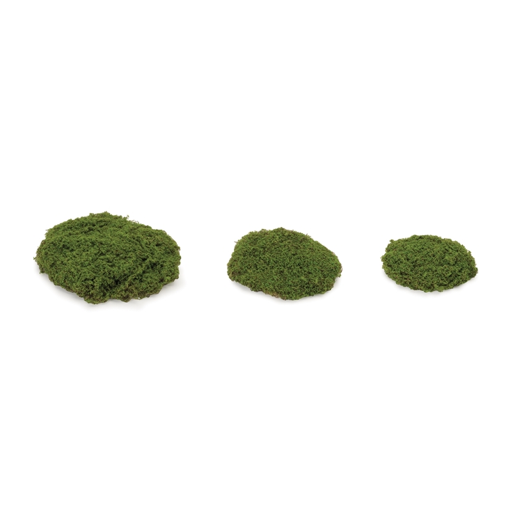 Melrose International Moss Pad (Set of 3) 5.75"L, 7.25"L, 8.75"L Styrofoam/PE image - 1