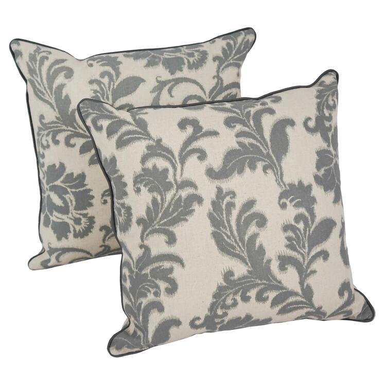 Corded Throw Pillows Set of 2 - Classic Comfort & Easy Cleaning image - 1