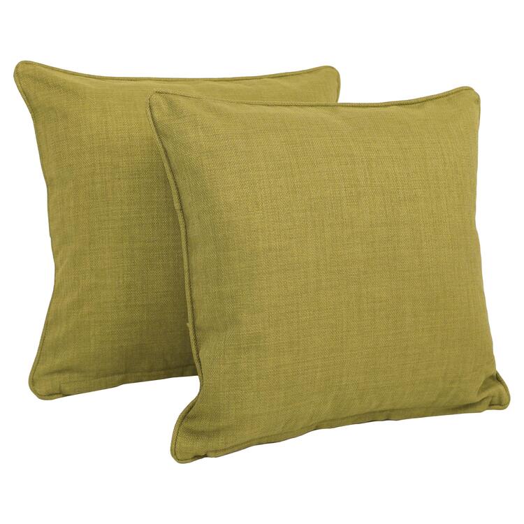 18-inch Outdoor Spun Polyester Square Throw Pillows (Set of 2) image - 1