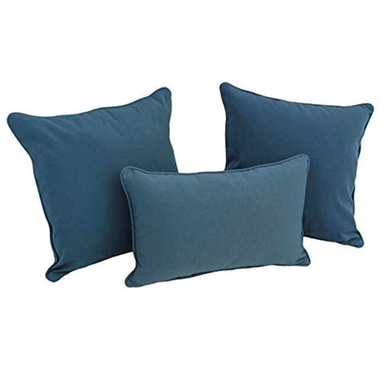 Double - Corded Solid Twill Throw Pillows Set of 3 with Inserts - Blazing Needles image - 1