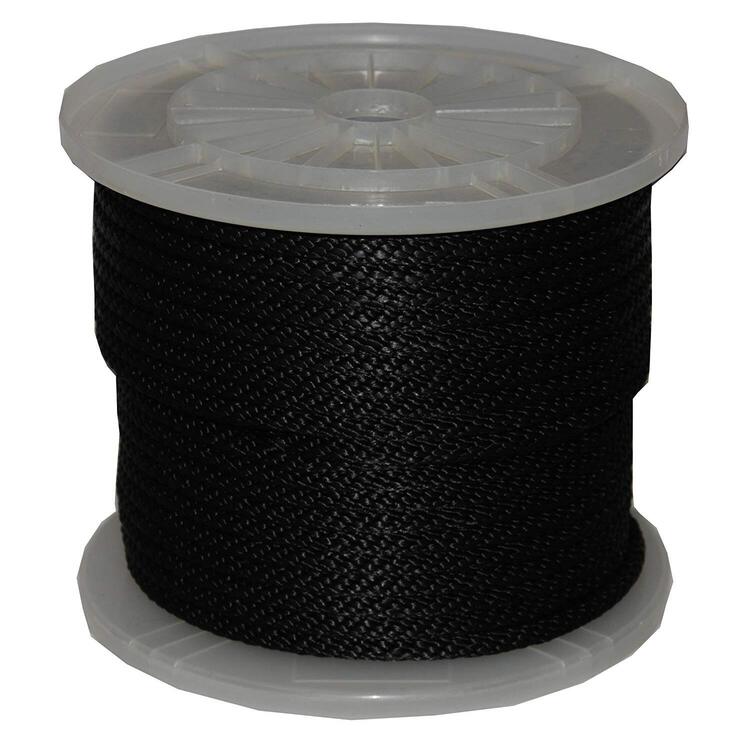 T.W . Evans Cordage Black Propylene Derby Rope - 3/8" x 300ft image - 1