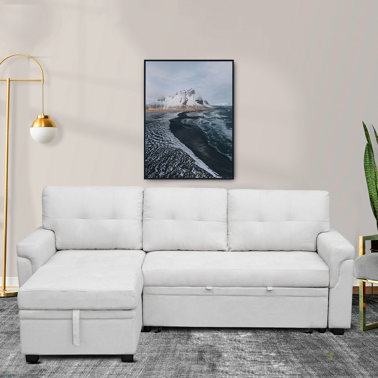 Color: White Fabric: Velvet