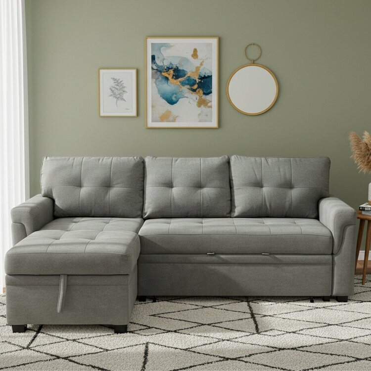 Color: Gray Fabric: Velvet