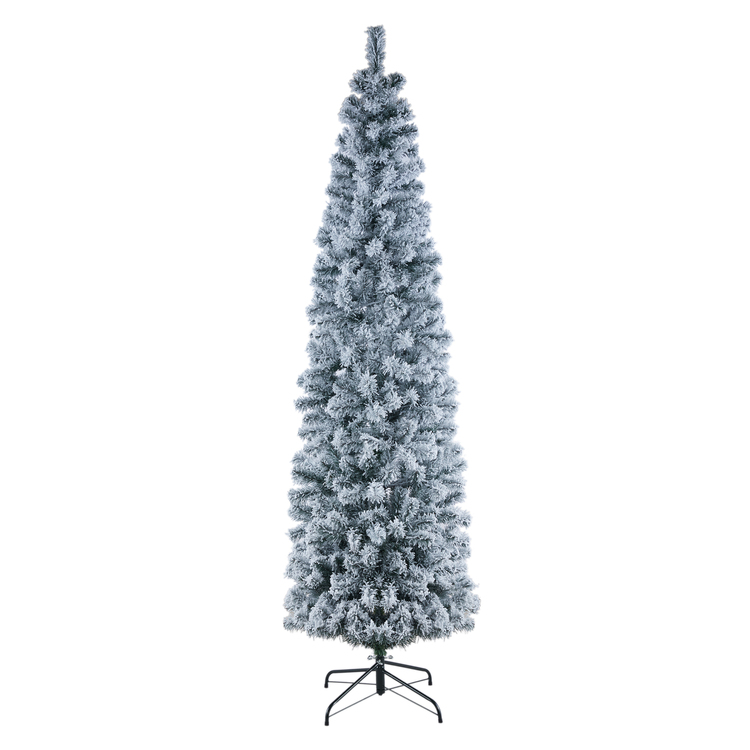 Naomi Home Snow Frosted Artificial Spruce Christmas Tree - Image 2