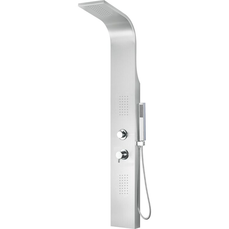 ALFI brand ABSP20 Modern Stainless Steel Shower Panel with 2 Body Sprays image - 1