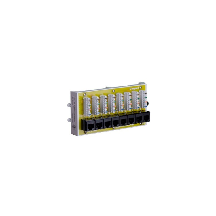 8 Port Cat6 Network Interface Module for Home Wiring Systems - Industry ...