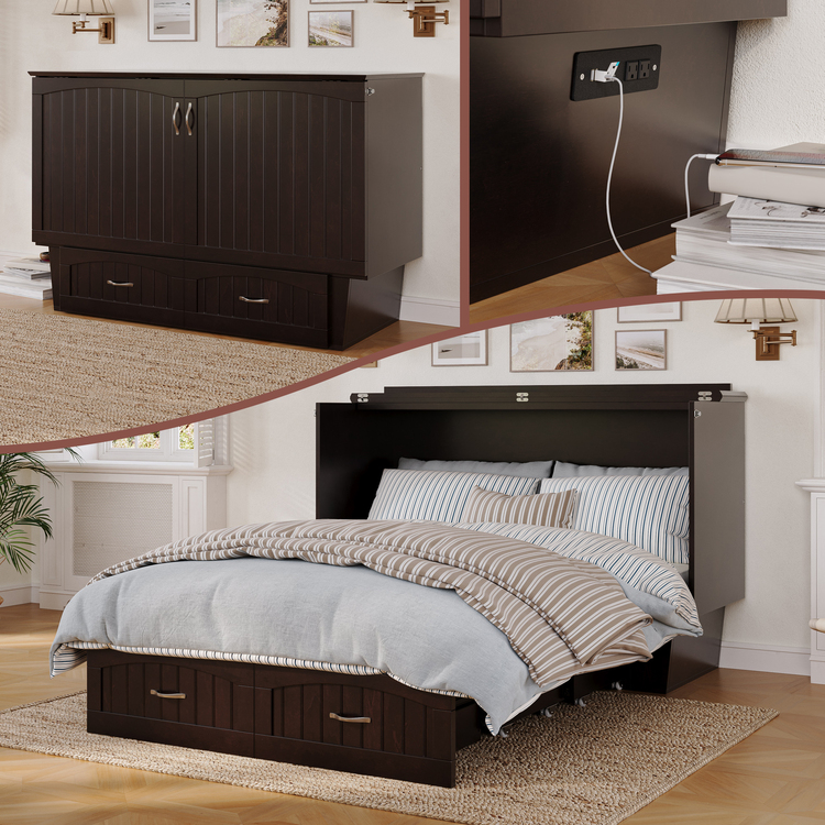 AFI Furnishings Nantucket Murphy Bed Chest - Thumbnail 3
