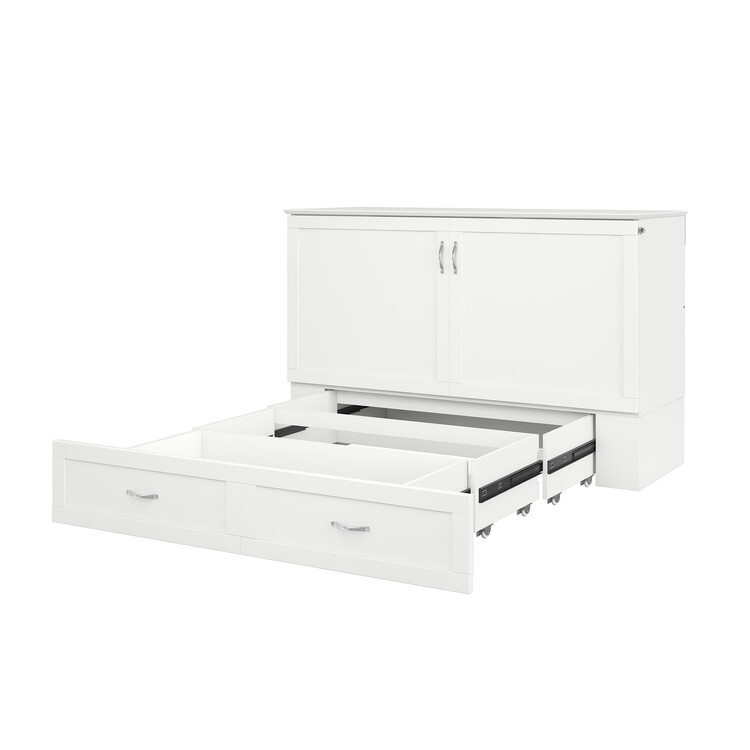 AFI , Hamilton Murphy Bed Chest with 6 inch Memory Foam Folding