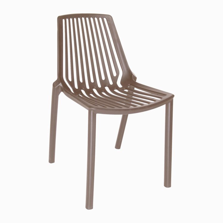 LeisureMod Acken Plastic Stackable Dining Chair