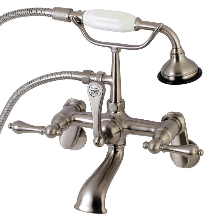 Brushed Nickel Tub Faucet with Vintage Design, AE51T8 Finish - Kingston Brass image - 1
