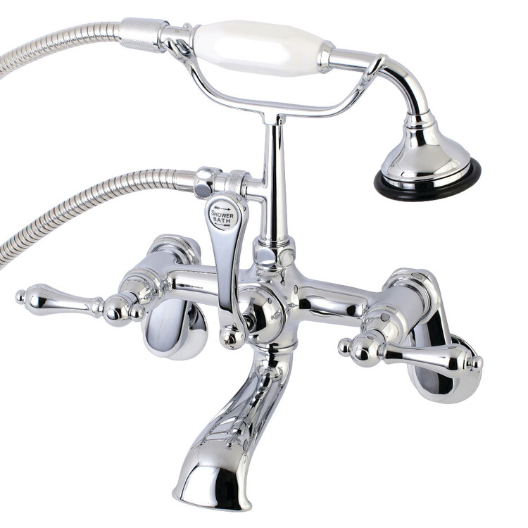 Aqua Vintage AE52T1 Clawfoot Tub Faucet with Hand Shower, Polished Chrome image - 1