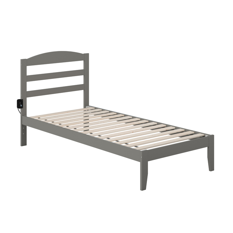 AFI , Warren Twin Extra Long Platform Bed in Grey image - 1