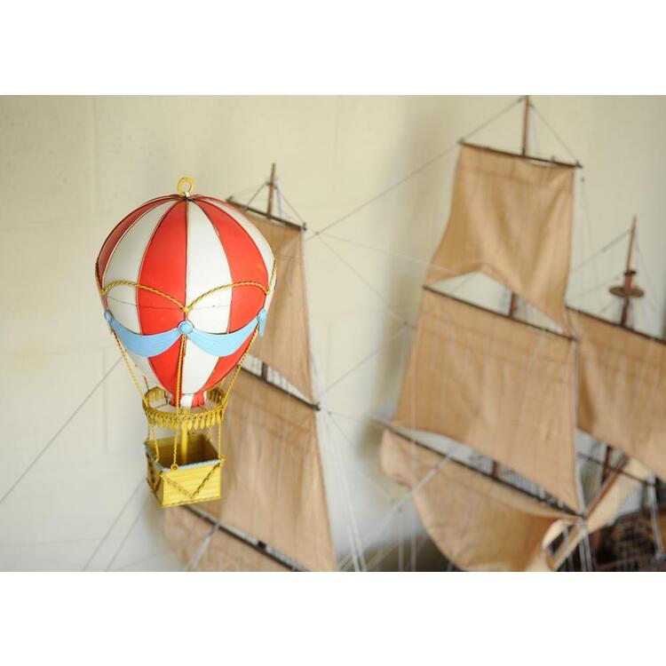 Old Modern Handicrafts Vintage Hot Air Balloon Decor - Rustic Home Accent - Image 4