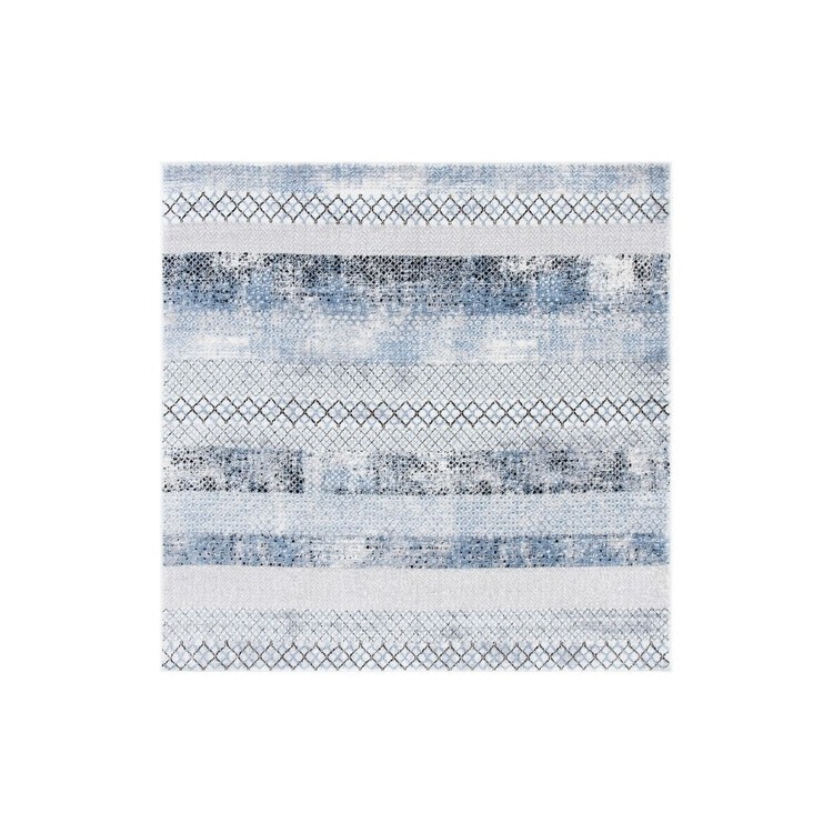 Safavieh Amelia 761 Rugs, Grey / Light Blue, 3' X 3' Square, Square image - 1
