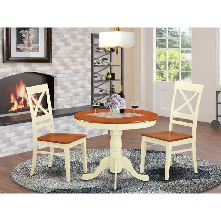 36" Kitchen Table Set - Dining Table & Chairs for 4 image - 1