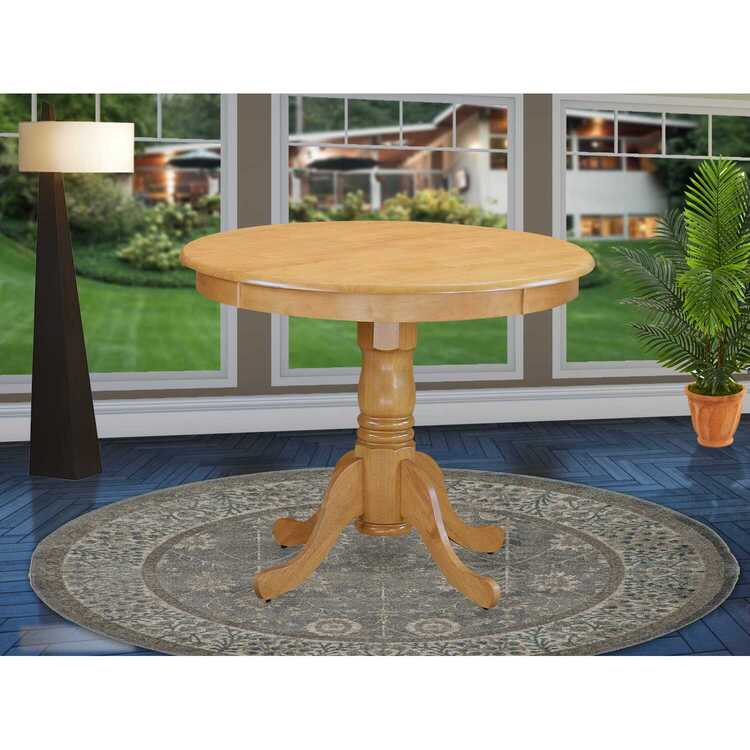 36 Inch Oak Round Wood Dining Table
