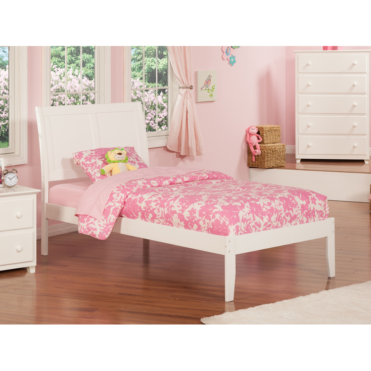 HomeStock Country Cottage Platform Bed with Open Footboard and Turbo