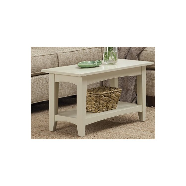 Shaker Cottage Bench with Shelf, Sand image - 1