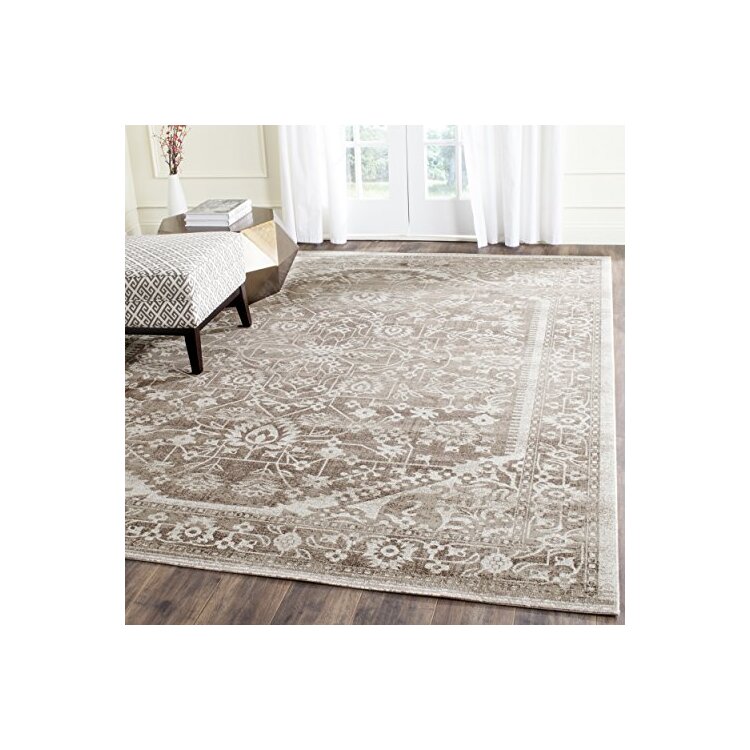 Cotton Jute Area Rug Brown Ivory Traditional Design Large Rectangle - Safavieh image - 1