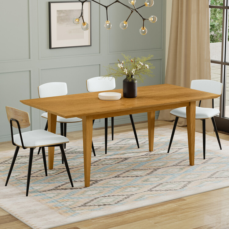 Simpli Home Colby 76 inch x 36 inch Rectangle Contemporary Extendable ...