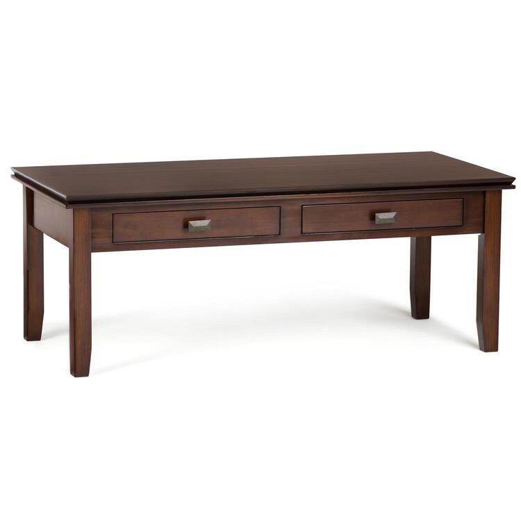 Simpli Home Artisan Coffee Table and End Tables - Thumbnail 2