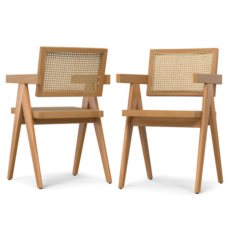 Simpli Home Regina Dining Armchair - Thumbnail 2
