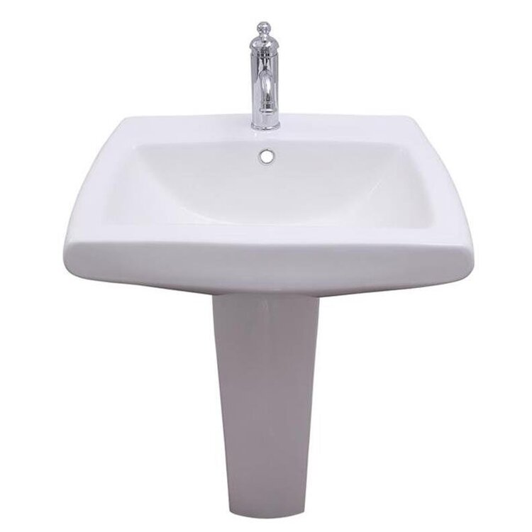 4 Pedestal Sink Vitreous China Large Capacity Basin - Barclay Products image - 1