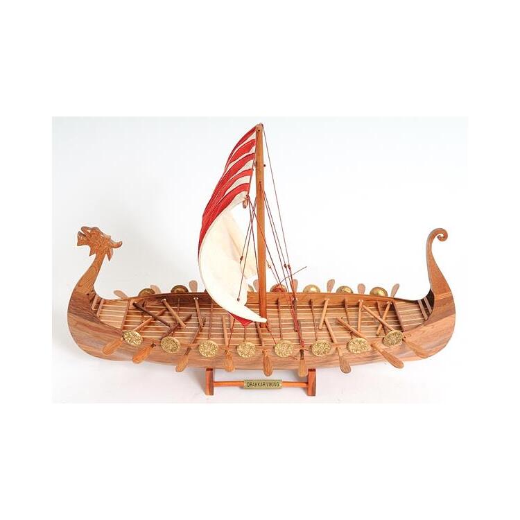 Old Modern Handicrafts Drakkar Viking Historic Boat Model - Image 14