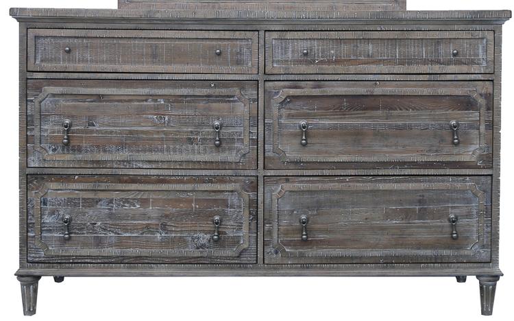 Emerald Home Interlude Sandstone Gray Dresser With Hidden Jewelry