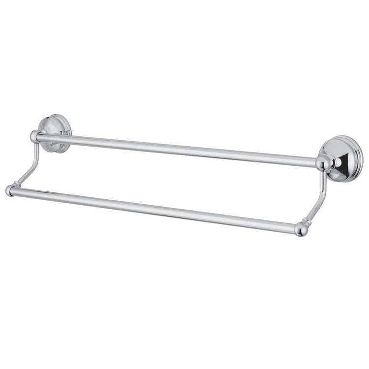 Vintage Chrome Dual Towel Bar Mounting Hardware Included - Kingston Brass image - 1