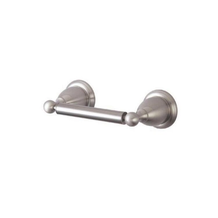 Brushed Nickel Toilet Paper Holder with Spring - Loaded Roller - Kingston Brass image - 1