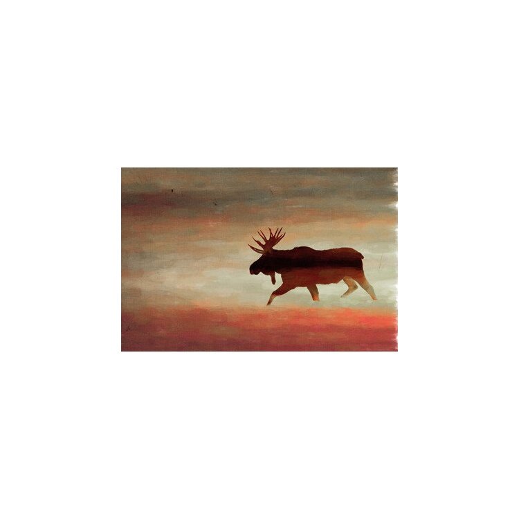 Moosehead by Parvez Taj Painting Print on Wrapped Canvas image - 1