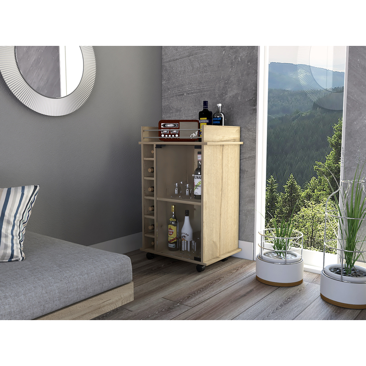 Bar cart with multiple levels