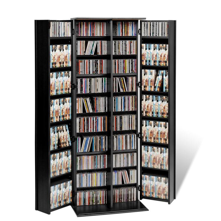 Prepac Grande Locking Media Storage With Shaker Doors