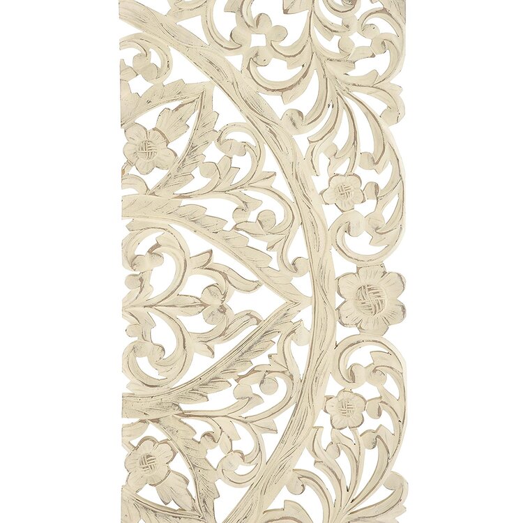 Benzara Wood Wall Plaque Can Be Placed Anywhere Set Of 3 image - 1