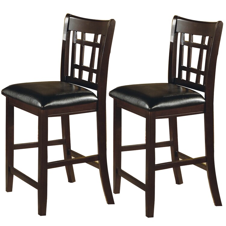 Counter Height Wooden Chairs Set of 2