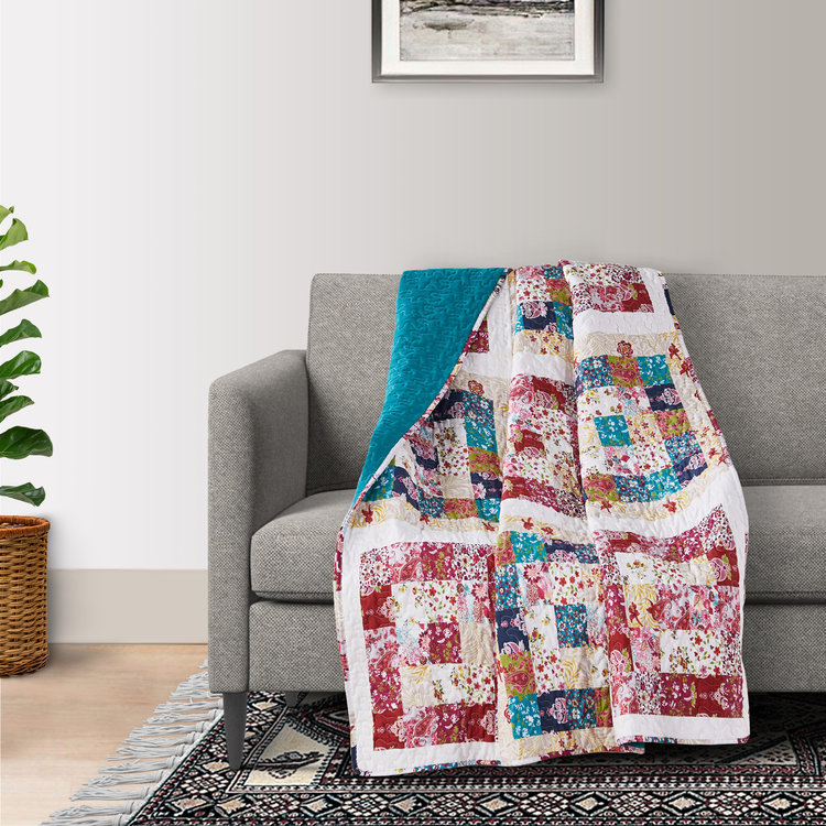  Floral Print Blanket