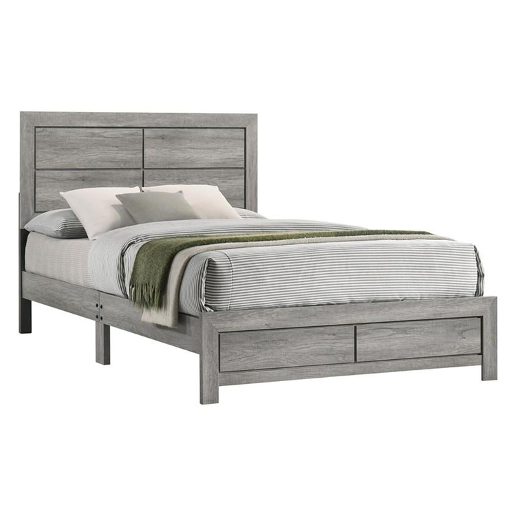 BenJara Robin Full Size Bed, Platform Base, Driftwood Gray Finish image - 1