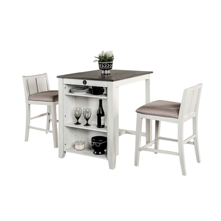 BenJara Lessi 3pc Counter Height Table Set