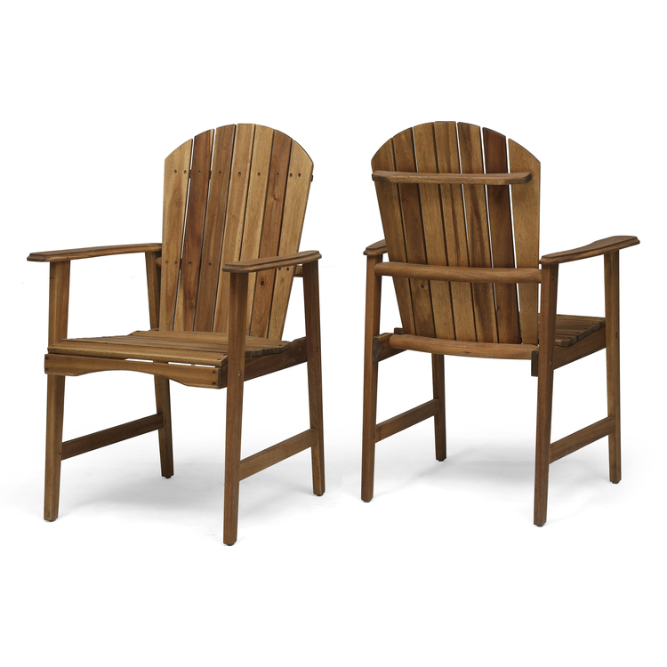 BenJara Pima Outdoor Dining Chair Set of 2, H Frame
