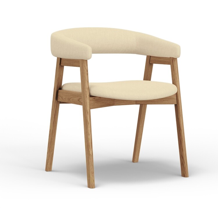 Benjara Vecy Dining Chair Set of 2 with Curved Back in Gray Fabric
