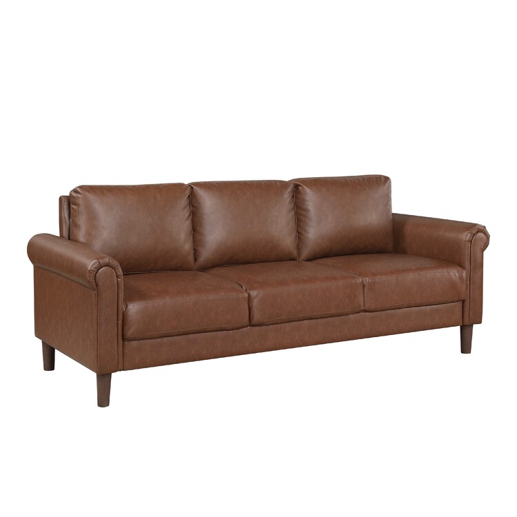 Benjara Lo Sofa w Rolled Arms