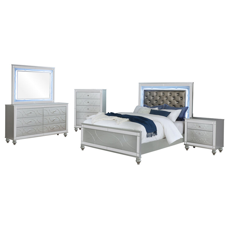 Benjara Gina 5pc Queen Bedroom Set