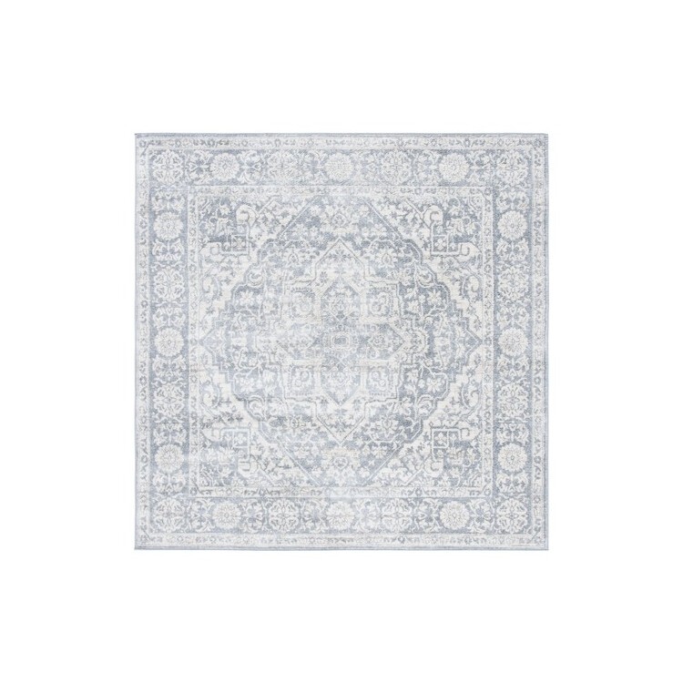 Safavieh Brentwood 832 Rugs, Light Grey / Ivory, 8' X 8' Square, Square image - 1