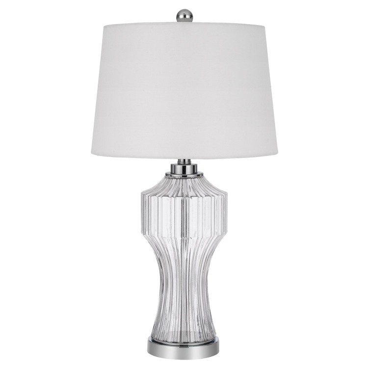 Cal Lighting 26" Height Clear Glass Table Lamp image - 1