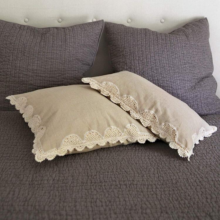 Heritage Lace Blue Ribbon Crochet 18X18 Pc image - 1