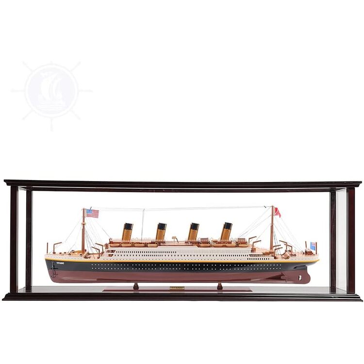 Old Modern Handicrafts RMS Titanic Large with Display Case image - 1