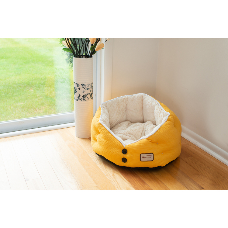 Armarkat Cat Bed - Gold Waffle & Plush Comfort image - 1