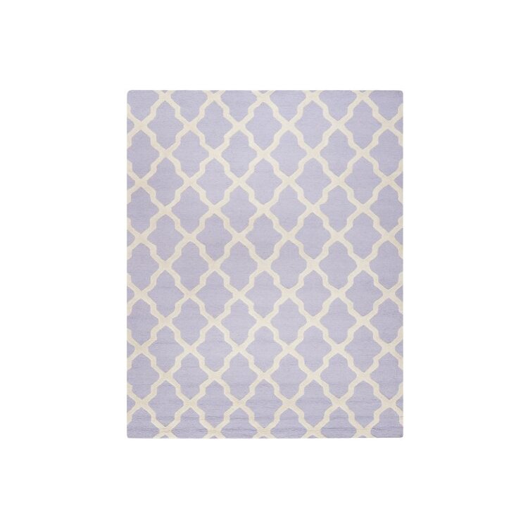 Lavender Ivory Large Rectangle Rug image - 1